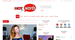 Desktop Screenshot of hotforwords.com