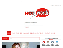 Tablet Screenshot of hotforwords.com